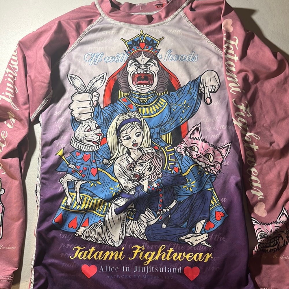 Martial Arts work out shirt Rash Guard kids large